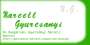 marcell gyurcsanyi business card